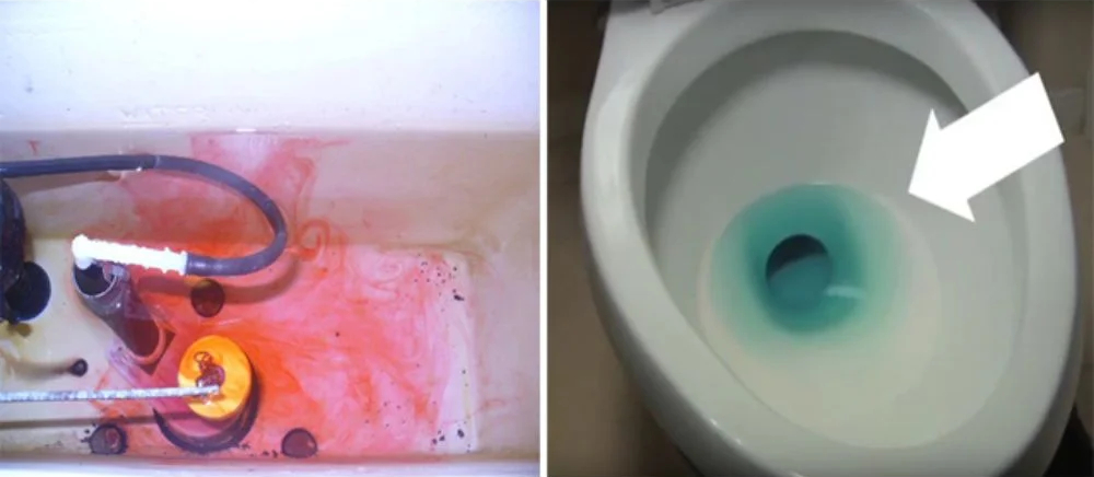 Hướng dẫn cách nhận biết bồn cầu bị rò rỉ nước bằng phẩm màu đơn giản tại nhà