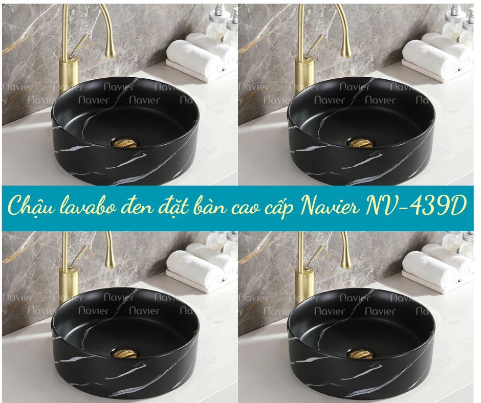 Lavabo đen Navier NV-439D là một trong những sự lựa chọn tuyệt vời dành cho khách hàng, vừa đảm bảo công năng vượt trội vừa mang đến nét nổi bật cho phòng tắm bởi thiết kế và màu sắc bắt mắt.