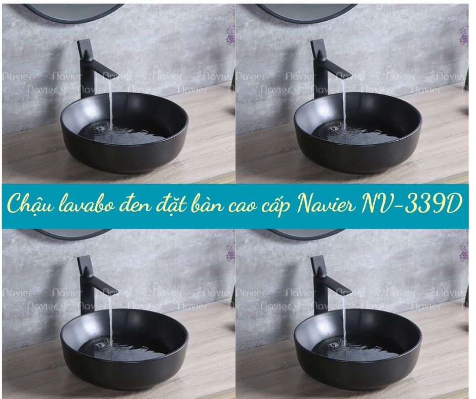 Nếu bạn đang tìm kiếm mẫu lavabo đen thì Navier NV-339D sẽ là một lựa chọn hoàn hảo dành cho bạn. Với thiết kế độc đáo, sản phẩm này sẽ giúp nâng tầm không gian phòng tắm của gia đình bạn.