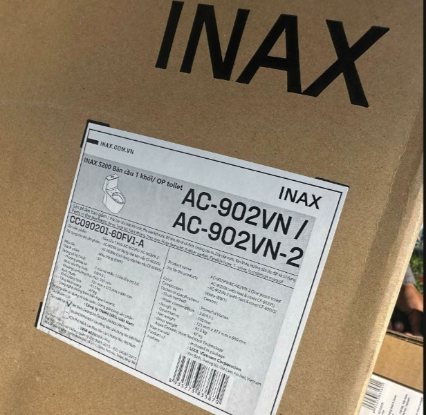 Bao bì, tem mác và đóng gói của sản phẩm INAX chính hãng