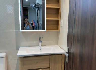 Hoàn Thành Sản Xuất Và Lắp Đặt Tủ Lavabo Nhựa PVC Cao Cấp Navier NV-1835 Cho Khách Hàng Tại Tân Phú