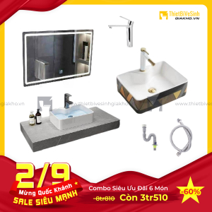 Combo Kệ Đá Chống Trầy Xám Vân Mây Siêu Tiết Kiệm Navier CBPT0058