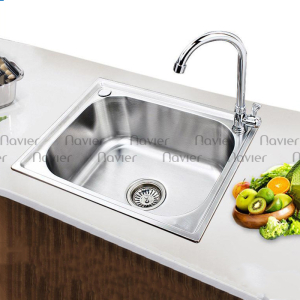 Chậu rửa bát 1 ngăn inox304 Navier NV-CE6045-304