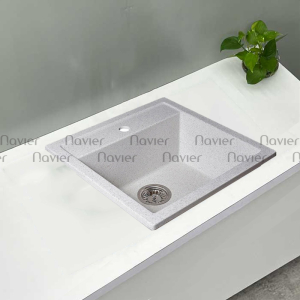 Chậu rửa chén đá nhân tạo 1 hộc Navier NV-5349