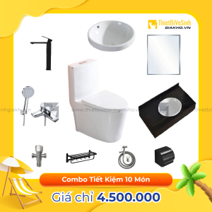 Combo Trọn Bộ Thiết Bị Phòng Tắm 10 Món Tiết Kiệm Navier CBPT0081