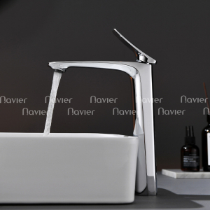 Vòi Lavabo Nóng Lạnh Đồng Thau Mạ Crom Navier NV-781-30