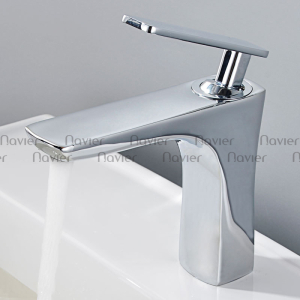 Vòi lavabo nóng lạnh đồng thau mạ Crom Navier NV-30068