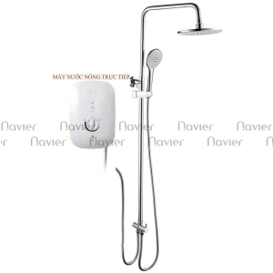 Sen Tắm Đứng Cho Máy Nước Nóng Trực Tiếp Đồng Thau Mạ Crome Navier NV-820