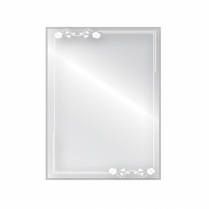Gương Hình Chữ Nhật 45x60 Có Hoa Văn Navier NV-1406D
