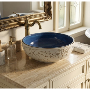  Chậu Lavabo Sứ Nghệ Thuật EV-CĐ06