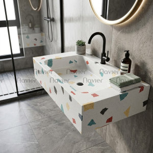 Bàn Lavabo 1 Tầng Đá Mài Cao Cấp Navier NV-486