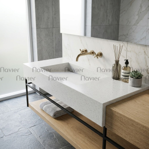 Bàn Lavabo 1 Tầng Đá Mài Cao Cấp Navier NV-483
