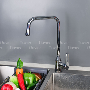 Vòi chén nóng lạnh đồng thau mạ Crom Navier NV-281
