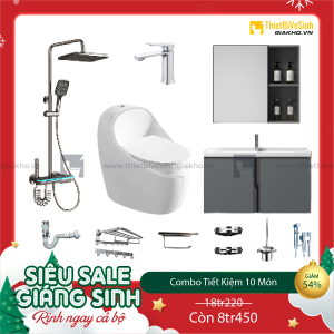 Combo Trọn Bộ Thiết Bị Phòng Tắm Tiết Kiệm Navier CBPT0075