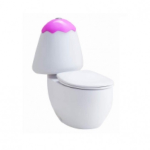 Bồn Cầu Hai Khối Trẻ Em Nắp Màu Hồng Googai Chính Hãng Cotto C15037 RA