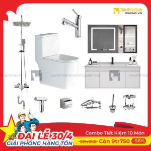 Combo Trọn Bộ Thiết Bị Phòng Tắm Tiết Kiệm Navier CBPT0074