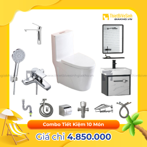 Combo Trọn Bộ Thiết Bị Phòng Tắm 9 Món Tiết Kiệm Navier CBPT0077