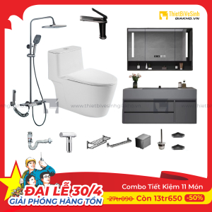 Combo Trọn Bộ Thiết Bị Phòng Tắm 10 Món Tiết Kiệm Navier CBPT0079