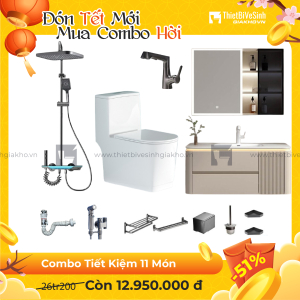 Combo Trọn Bộ Thiết Bị Phòng Tắm 11 Món Tiết Kiệm Navier CBPT0078