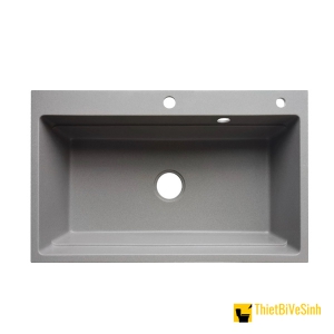 Chậu Rửa Chén Đá 1 Ngăn Xám Cao Cấp Navier NV-T8050-E02