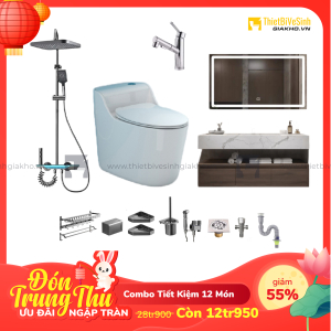 Combo Trọn Bộ Thiết Bị Phòng Tắm 12 Món Tiết Kiệm Navier CBPT0030