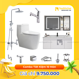 Combo Trọn Bộ Thiết Bị Phòng Tắm Tiết Kiệm Navier CBPT0074