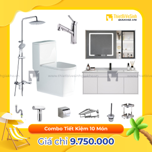 Combo Trọn Bộ Thiết Bị Phòng Tắm Tiết Kiệm Navier CBPT0074