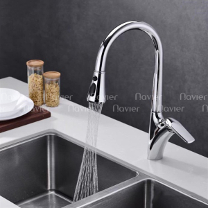 Vòi Rửa Chén Nóng Lạnh 3 Chế Độ Đầu Dây Rút Cao Câp Navier NV-283