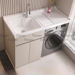 Tủ Chậu Lavabo Máy Giặt Cao Cấp Navier NV-1848