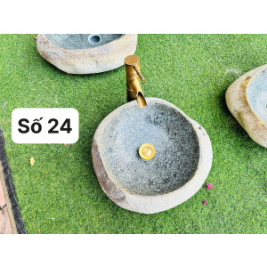 Chậu Lavabo Đá Cuội Nguyên Khối Navier NV-DC022