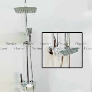 Sen Tắm Đứng Nóng Lạnh Đồng Thau Mạ Crome Cao Cấp NV-878