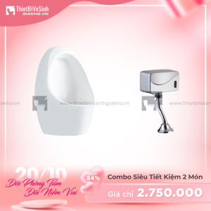 Combo Bồn Tiểu Van Xả Cảm Ứng  Siêu Tiết Kiệm Navier CBT04