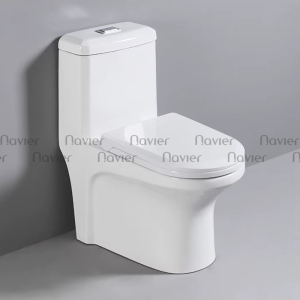 Bồn cầu 1 khối két nước vuông giác cạnh Navier NV-904