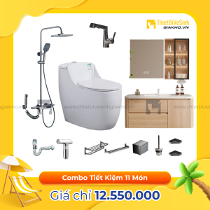 Combo Trọn Bộ Thiết Bị Phòng Tắm 11 Món Tiết Kiệm Navier CBPT0034
