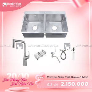 Combo Chậu Chén Siêu Tiết Kiệm 6 Món Navier CBF02
