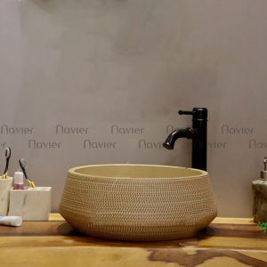  Chậu Lavabo Sứ Nghệ Thuật EVE-CĐ11
