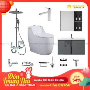 Combo Trọn Bộ Thiết Bị Phòng Tắm Tiết Kiệm Navier CBPT0075
