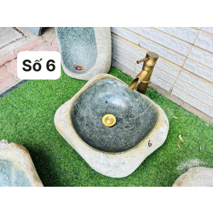 Chậu Lavabo Đá Cuội Nguyên Khối Navier NV-DC014