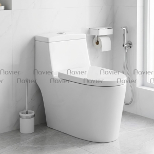 Bồn Cầu 1 Khối Nhập Khẩu Cao Cấp Navier NV-1037