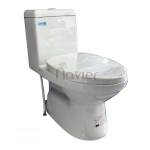 Bồn Cầu Liền Khối Két Nước Vuông Giá Rẻ Navier Cao Cấp NV-900