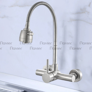 Vòi Rửa Chén Nóng Lạnh Gắn Tường Cao Cấp Navier NV-288