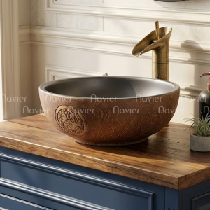 Chậu Lavabo Sứ Nghệ Thuật EV-CĐ09