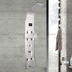 Sen Thuyền Massage Trắng Bạc Inox 304 Hiển Thị Nhiệt Độ Navier NV-870T