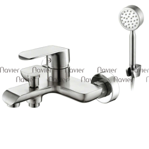 Củ Sen Nóng Lạnh Ti Nhấn Tự Động Inox 304 Kèm Tay Sen Tăng Áp Navier NV-8010