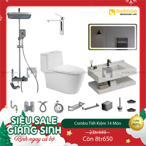 Combo Trọn Bộ Thiết Bị Phòng Tắm 14 Món Tiết Kiệm Navier CBPT0025