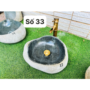 Chậu Lavabo Đá Cuội Nguyên Khối Navier NV-DC031