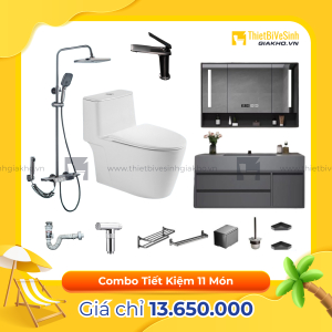 Combo Trọn Bộ Thiết Bị Phòng Tắm 10 Món Tiết Kiệm Navier CBPT0079