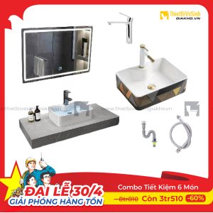 Combo Kệ Đá Chống Trầy Xám Vân Mây Siêu Tiết Kiệm Navier CBPT0058