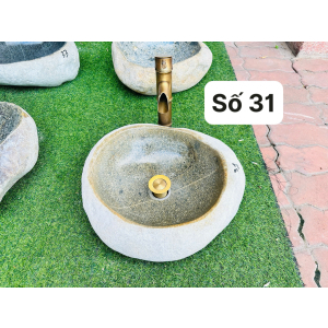 Chậu Lavabo Đá Cuội Nguyên Khối Navier NV-DC029