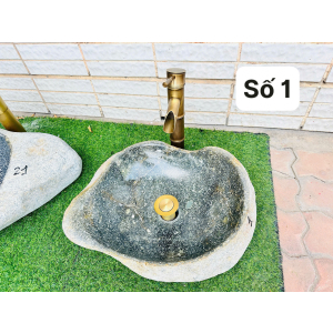 Chậu Lavabo Đá Cuội Nguyên Khối Navier NV-DC011